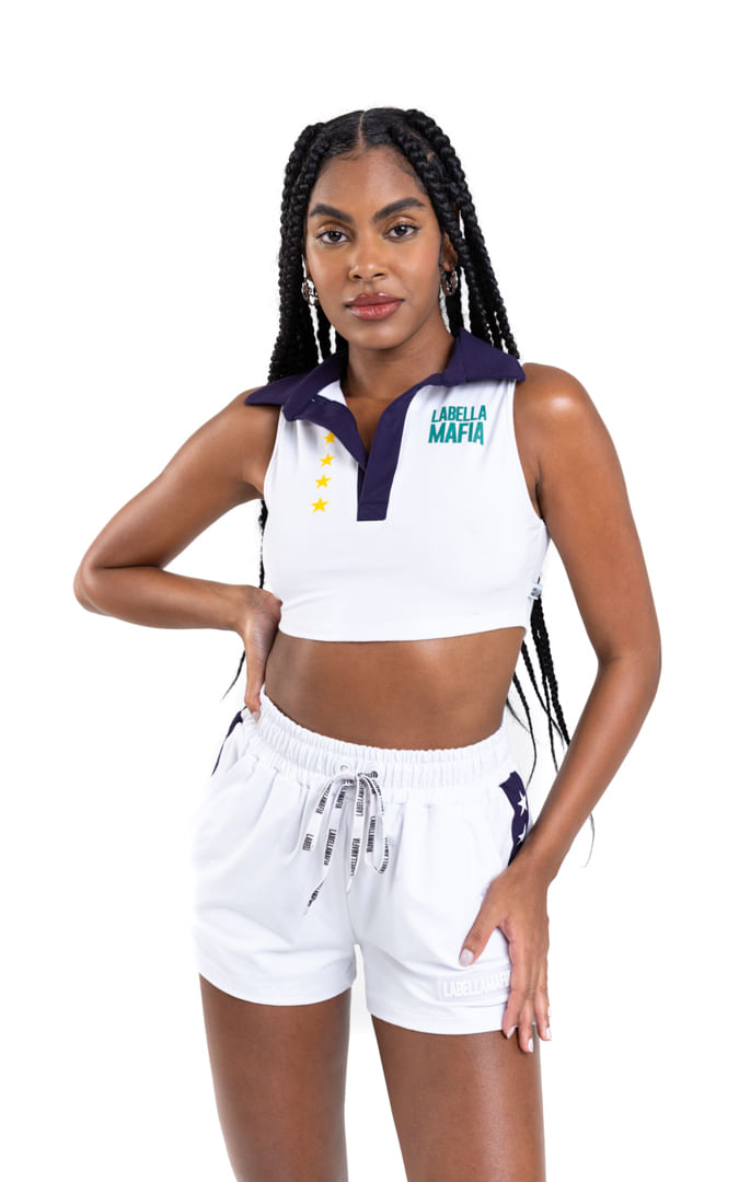 Cropped Labella World Branco