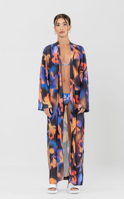 Kimono Malha Beachwear